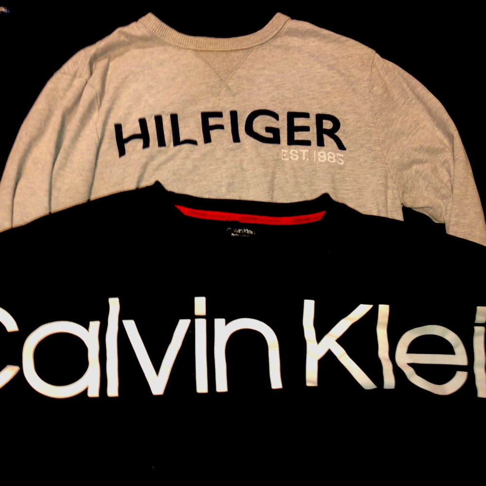 2 womens sweater. Both size small. Calvin Klein and Tommy Hilfiger